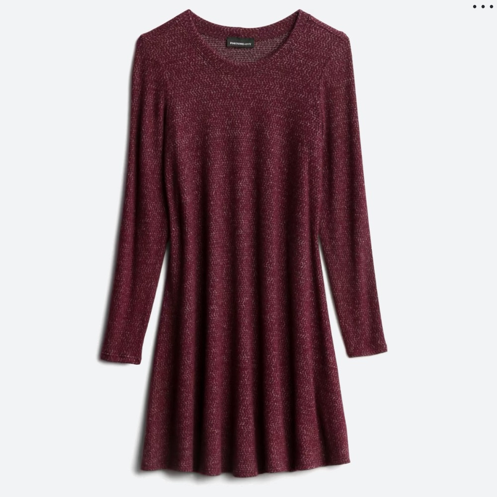 Fortune & Ivy/ Rosemary Cozy Hacci Dress